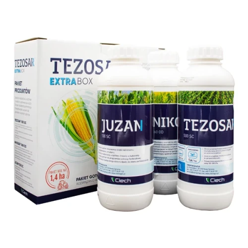 TEZOSAR_EXTRA_BOX_PAKIET_NA_1_4_HA_3x1L__TEZOSAR_500_SC___NIKOSAR_060_OD___JUZAN_100_SC_