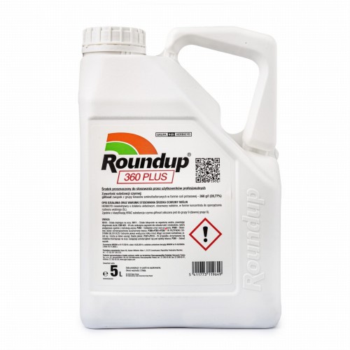 Roundup 360 Plus 5l – herbicyd glifosatowy na perz i chwasty dwuliścienne