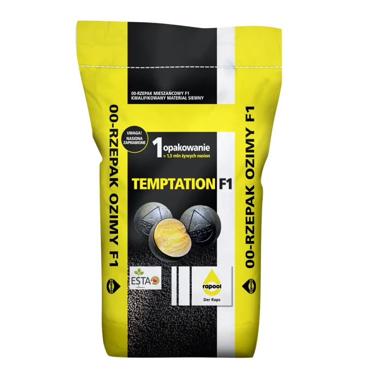Temptation F1 Rapool – rzepak ozimy odporny na TuYV, materiał siewny kwalifikowany