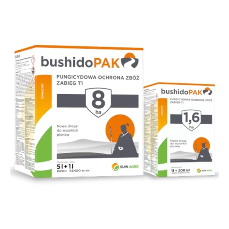Bushido Pak 1,6 ha – Bushi 1L + Kendo 50 EW 0,2L, pakiet fungicydowy do zbóż
