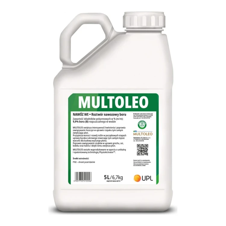 Multoleo 5 l – biostymulator z alg Ascophyllum nodosum z borem, UPL / Goëmar, kanister 5 l