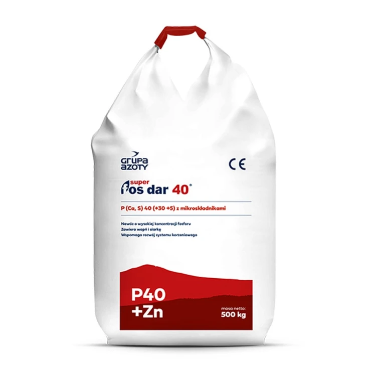 Super Fos Dar 40 big bag 500 kg – superfosfat wzbogacony Grupa Azoty