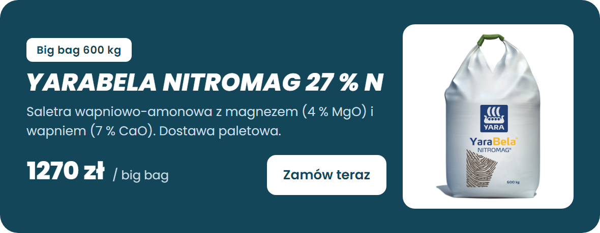 YaraBela Nitromag 27 % N – big bag 600 kg – zamów teraz